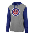 '47 Brand Men Chicago Cubs Slate Gray Imprint Callback Club Hooded Long Sleeve T-Shirt product image 1, provided for visual
