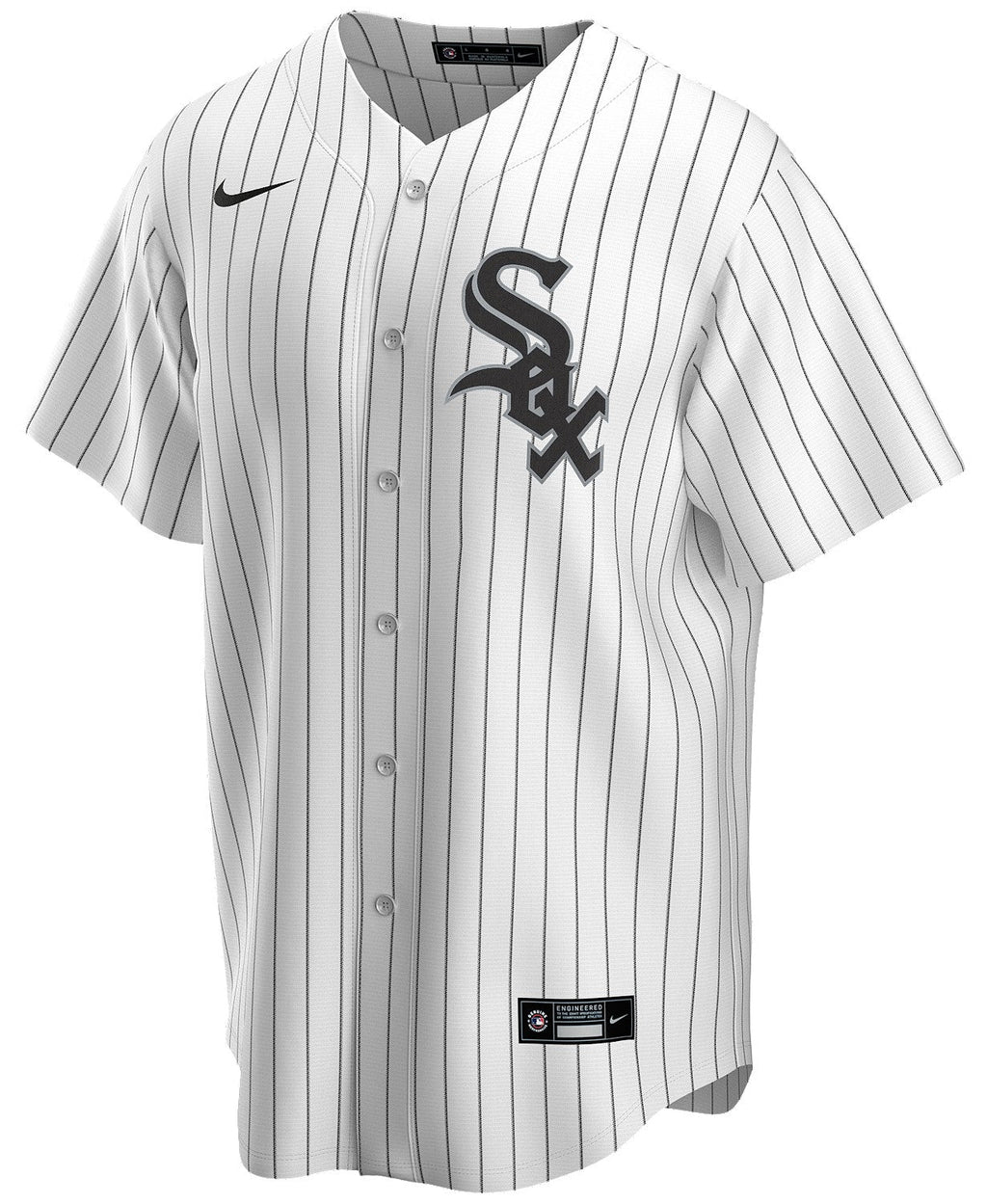 NIKE Men Frank Thomas Chicago White Sox White Home Premium Twill Replica Jersey product image 2, provided for visual