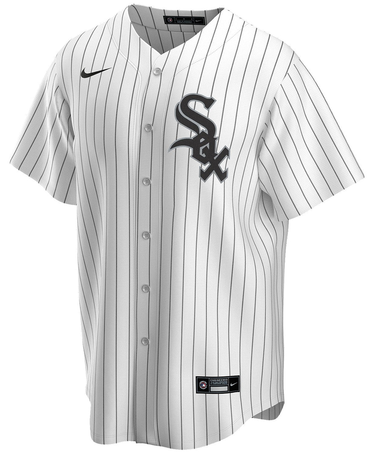 NIKE Men Frank Thomas Chicago White Sox White Home Premium Twill Replica Jersey product image 2, provided for visual