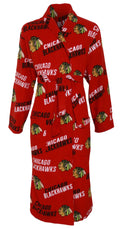 Chicago Blackhawks Red Facade Microfleece Robe for Women product image 1, provided for visual reference and product detail