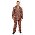 Chicago Bears Patches Button Up Pajama Set By FOCO for Men product image 1, provided for visual reference and product detail