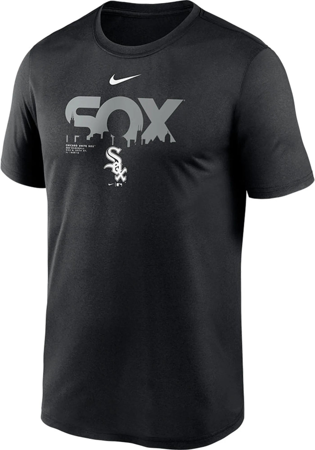 Chicago White Sox Nike Black My Town Performance T-Shirt for Men product image 1, provided for visual reference and product
