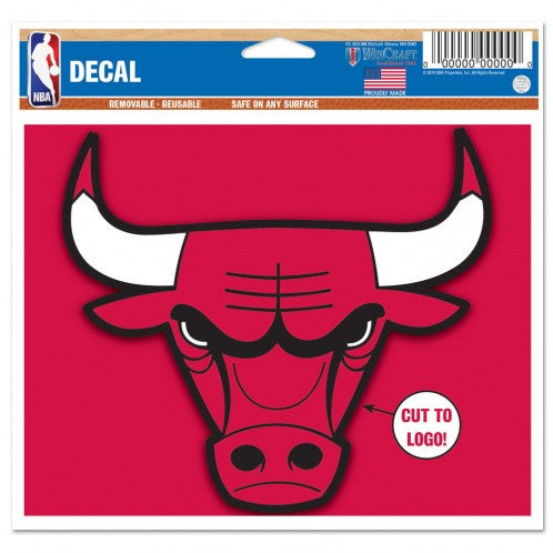 Chicago Bulls 5X6 Decal product image 1, provided for visual reference and product detail review