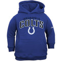 Youth Reebok Indianapolis Colts Royal Blue Tackle Twill Hoody Sweatshirt product image 1, provided for visual reference and
