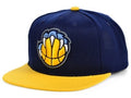 Vancouver Grizzlies Mitchell & Ness Navy/Gold Alternate Core Basic Adjustable Snapback Hat for Men product image 1, provided