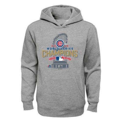 Youth Chicago Cubs 2016 World Series Champions Locker Room Sweatshirt product image 1, provided for visual reference and