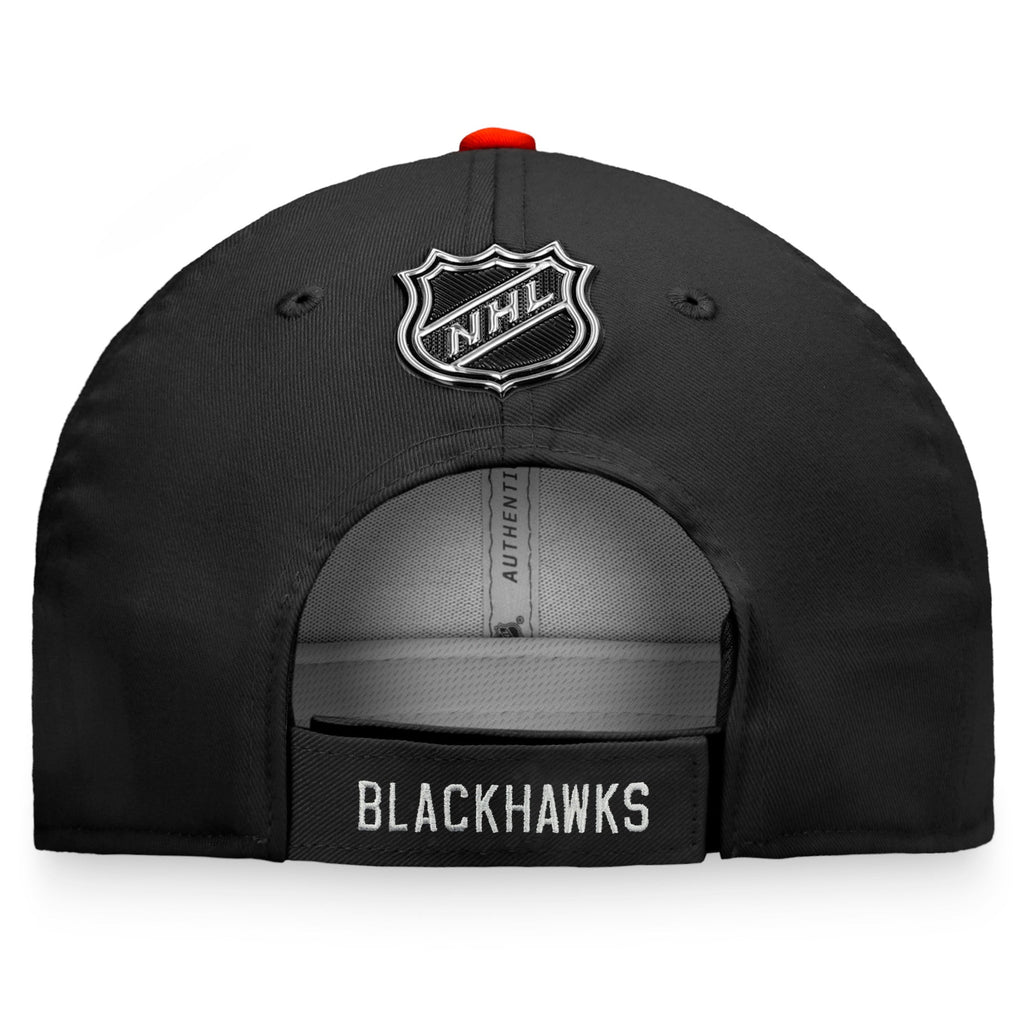Chicago Blackhawks Fanatics Branded Black Special Edition Adjustable Hat for Men product image 4, provided for visual