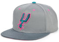 San Antonio Spurs Mitchell & Ness Gray Wolf Mags Snapback Hat for Men product image 1, provided for visual reference and