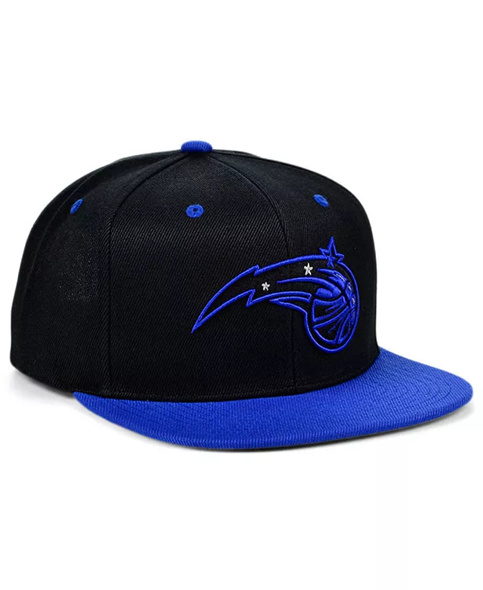 Orlando Magic NBA Black Royality Mitchell & Ness Snapback Hat for Men product image 3, provided for visual reference and