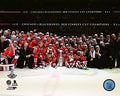 NHL Chicago Blackhawks 2015 Stanley Cup Champions Team Celebration Photo product image 1, provided for visual reference and
