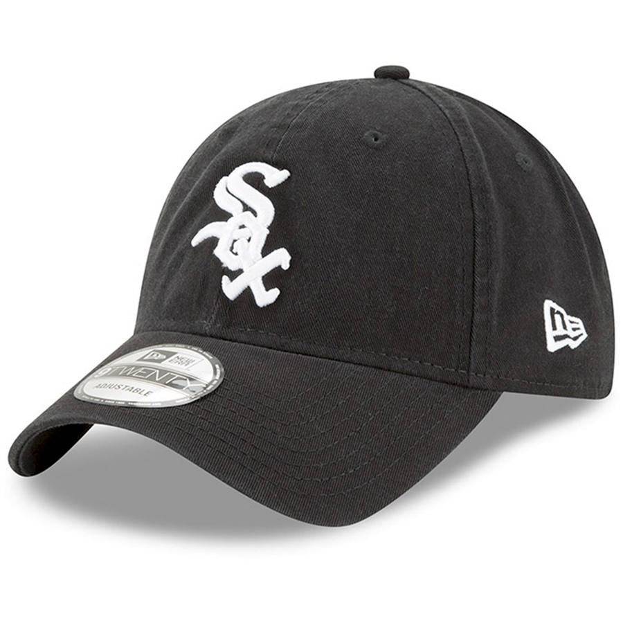 Chicago White Sox New Era Black Game Replica Core Classic 9TWENTY Adjustable Hat for Men product image 1, provided for