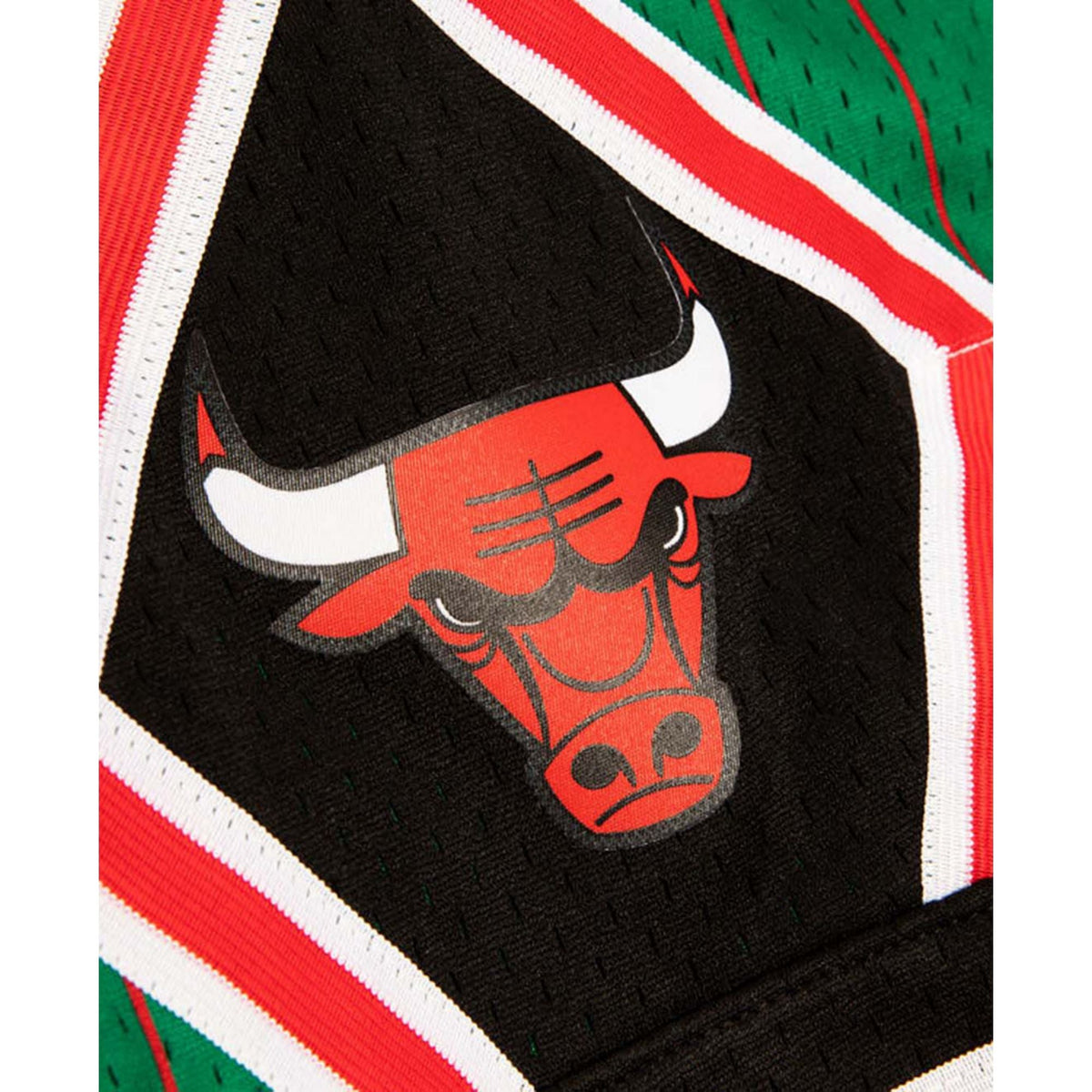 Mitchell & Ness Chicago Bulls Hardwood Classic Green Reload Swingman Shorts for Men product image 2, provided for visual