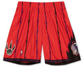 Toronto Raptors 1998 Mitchell & Ness Red Hardwood Classic Reload Swingman Shorts for Men product image 1, provided for