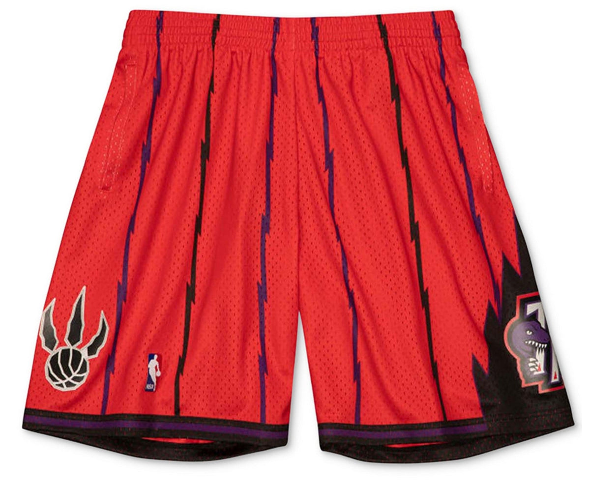 Toronto Raptors 1998 Mitchell & Ness Red Hardwood Classic Reload Swingman Shorts for Men product image 1, provided for