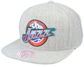 Utah Jazz HWC Gray Heathered 2.0 Mitchell & Ness Snapback Hat product image 1, provided for visual reference and product