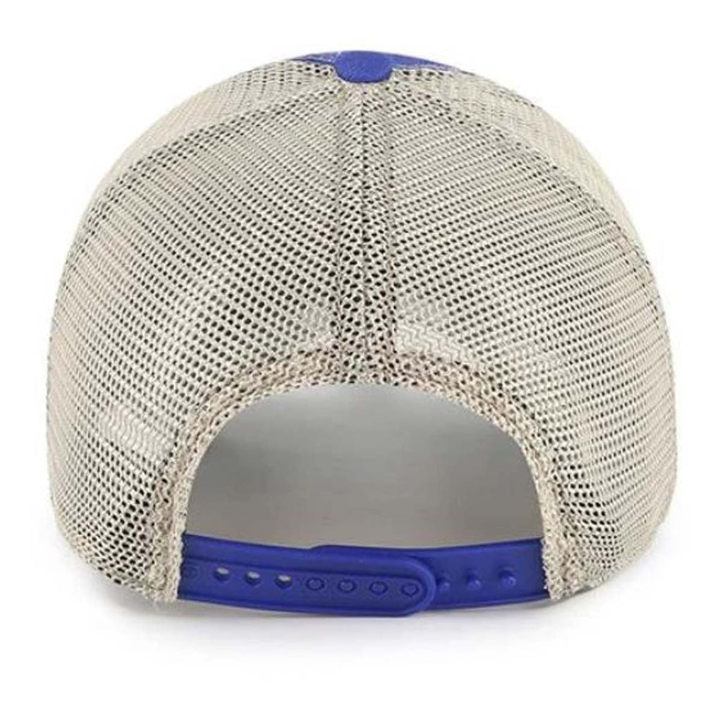 Mens Chicago Cubs Primary Logo Trawler Adjustable Trucker Hat product image 2, provided for visual reference and product