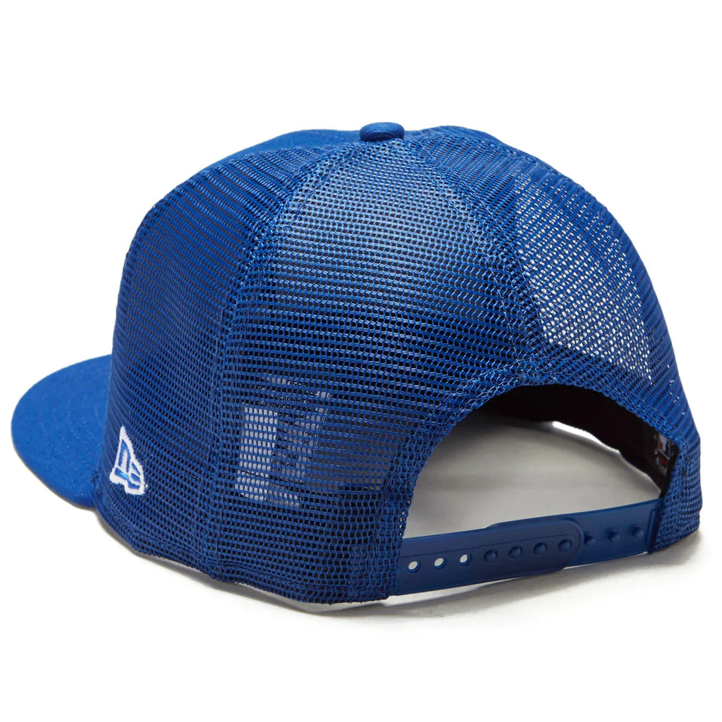 Chicago Cubs New Era Blue 9FIFTY Mesh Trucker Snapback Hat product image 2, provided for visual reference and product detail