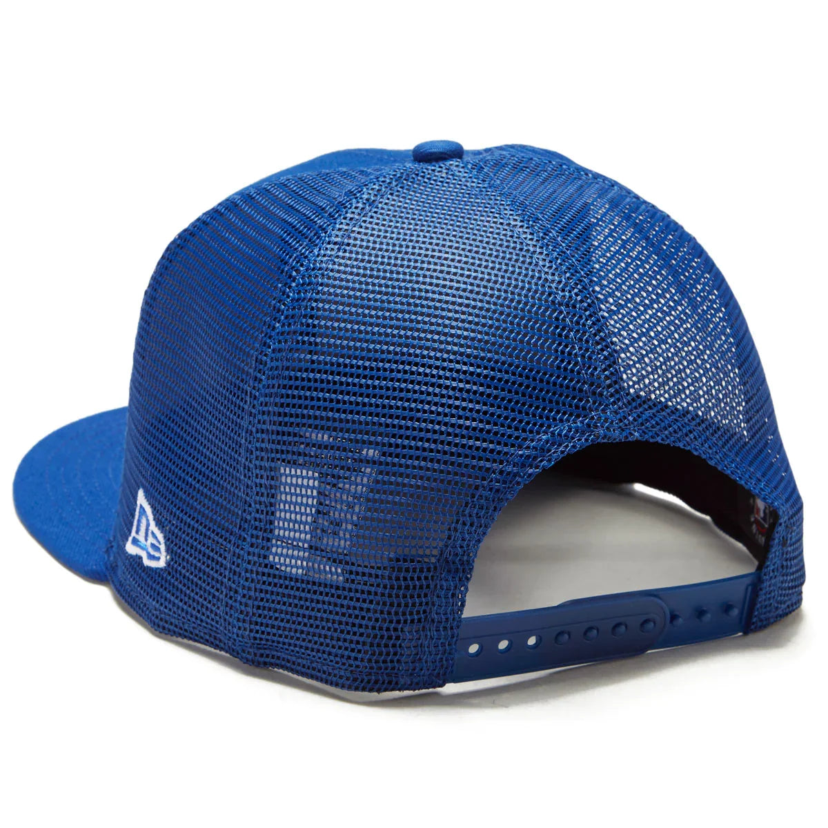 Chicago Cubs New Era Blue 9FIFTY Mesh Trucker Snapback Hat product image 2, provided for visual reference and product detail