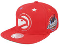 Atlanta Hawks NBA 97 Top Star HWC Red Mitchell & Ness Snapback Hat product image 1, provided for visual reference and