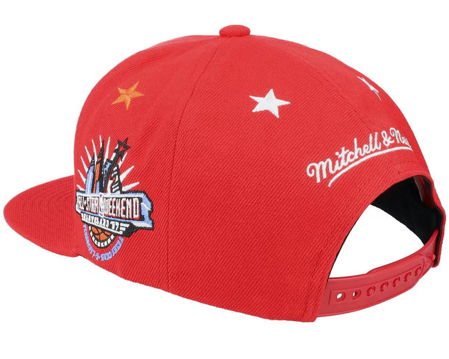 Atlanta Hawks NBA 97 Top Star HWC Red Mitchell & Ness Snapback Hat product image 3, provided for visual reference and