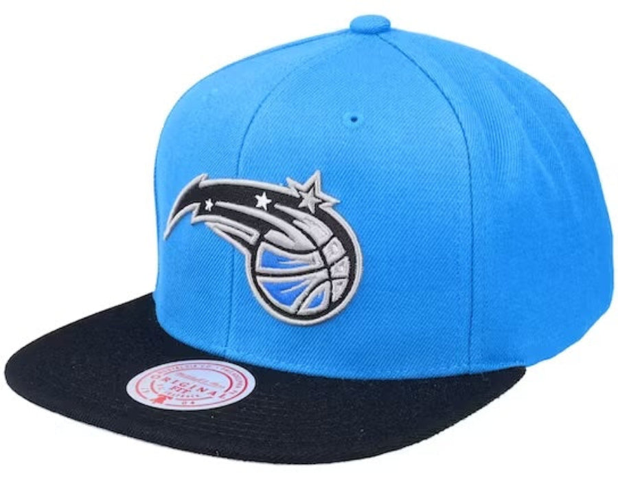 Mitchell & Ness Orlando Magic Blue/Black 2-Tone Snapback Adjustable Hat for Men product image 1, provided for visual