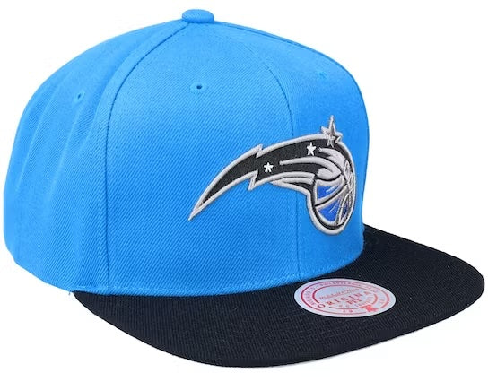 Mitchell & Ness Orlando Magic Blue/Black 2-Tone Snapback Adjustable Hat for Men product image 2, provided for visual