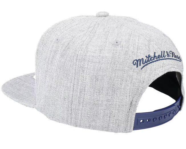 Utah Jazz Gray Heathered 2.0 Mitchell & Ness Snapback Hat product image 3, provided for visual reference and product detail