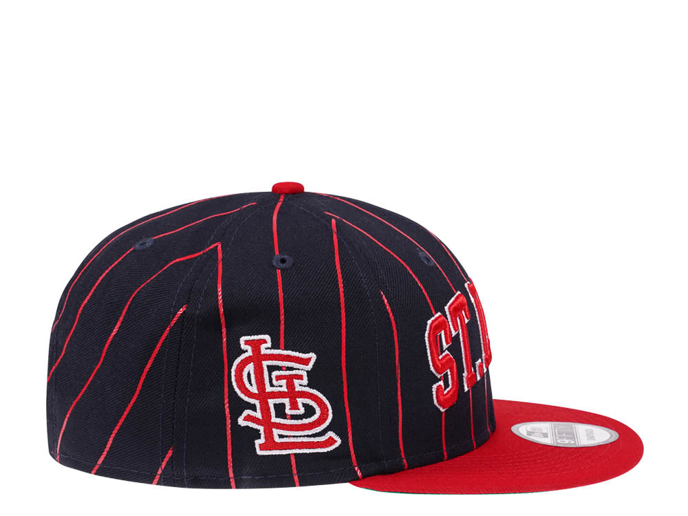 St. Louis Cardinals Navy/Red City Arch New Era 9FIFTY Snapback Hat product image 2, provided for visual reference and