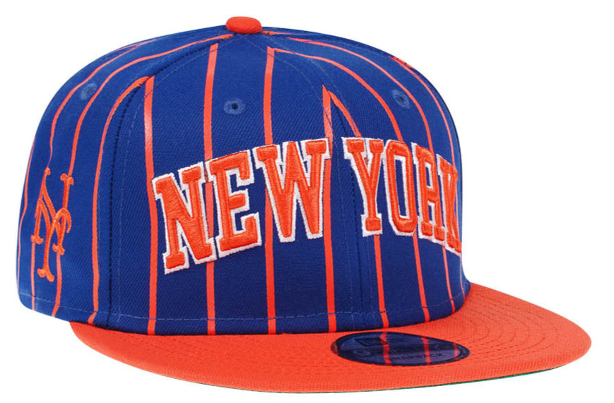 New York Mets Royal/Orange City Arch New Era 9FIFTY Snapback Hat product image 1, provided for visual reference and product