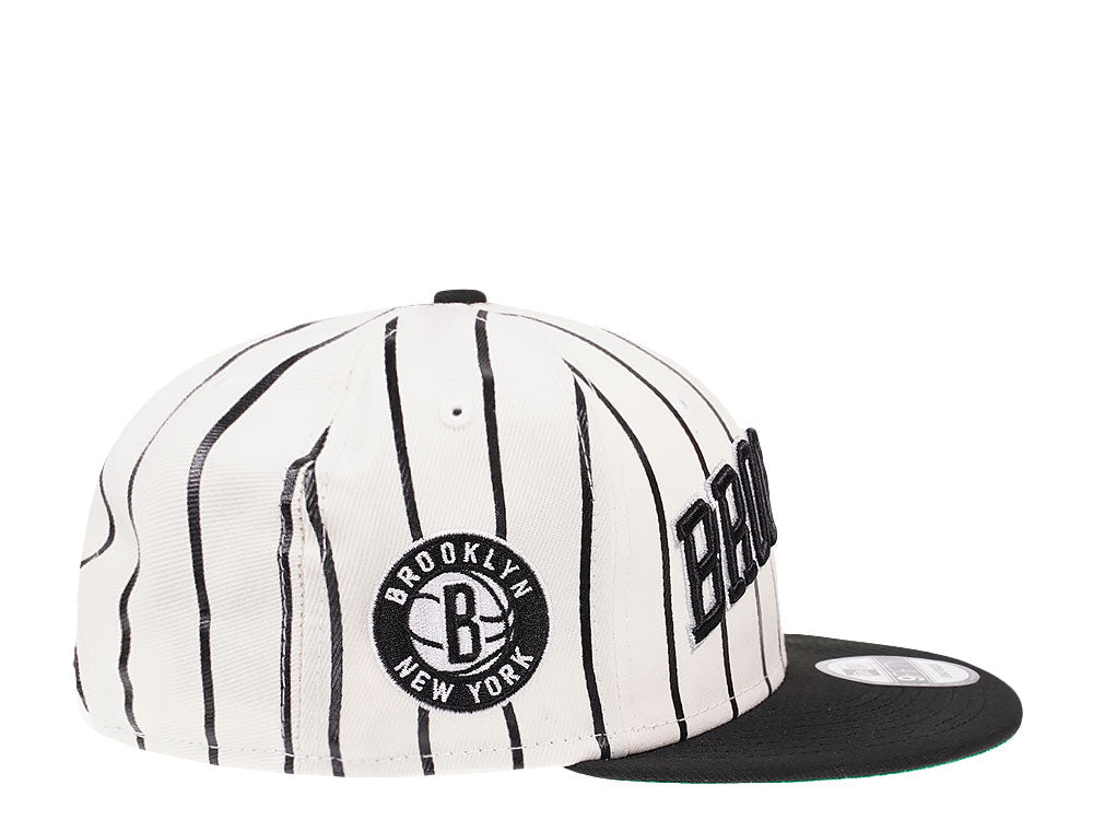 Brooklyn Nets NBA White/Black City Arch New Era 9FIFTY Snapback Hat product image 2, provided for visual reference and
