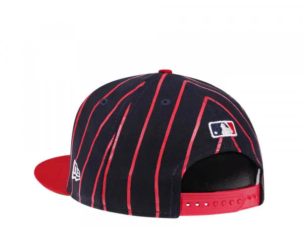Boston Red Sox Navy/Red City Arch New Era 9FIFTY Snapback Hat product image 3, provided for visual reference and product