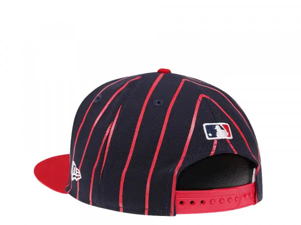 Atlanta Braves Navy/Red City Arch New Era 9FIFTY Snapback Hat product image 3, provided for visual reference and product