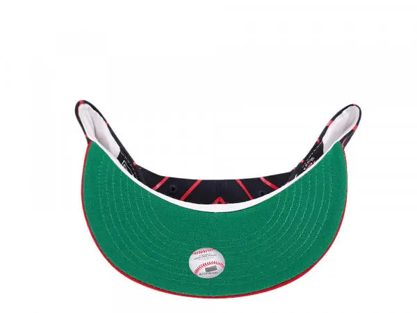 Atlanta Braves Navy/Red City Arch New Era 9FIFTY Snapback Hat product image 4, provided for visual reference and product