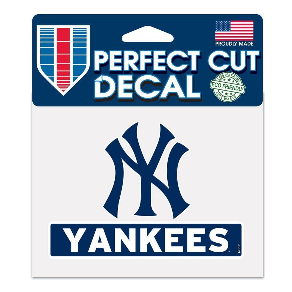 New York Yankees MLB 4.5" X 5.75" Perfect Cut Decal product image 1, provided for visual reference and product detail review