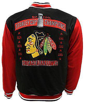 Mens Chicago Blackhawks Reversible 2015 Stanley Cup Champions Jacket product image 5, provided for visual reference and
