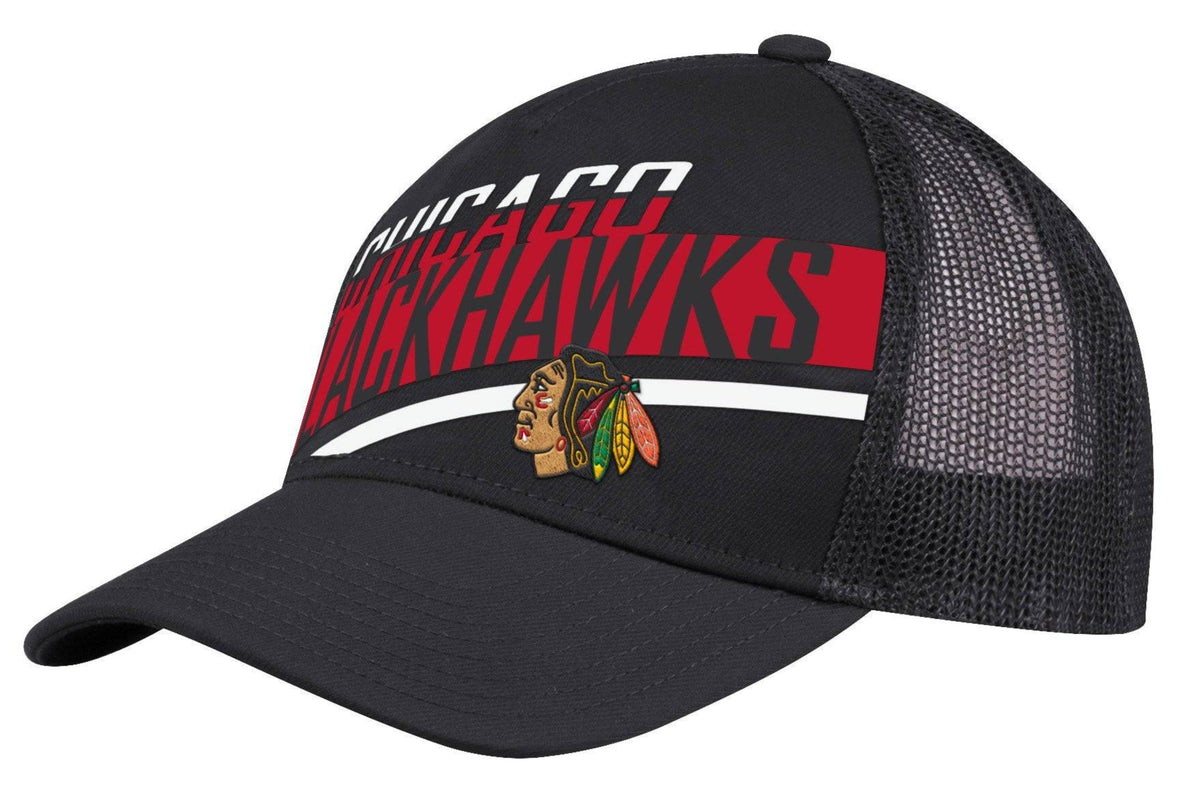 Men’s Chicago Blackhawks Finished Goods Adjustable A-Frame Mesh Back Hat By Adidas product image 1, provided for visual