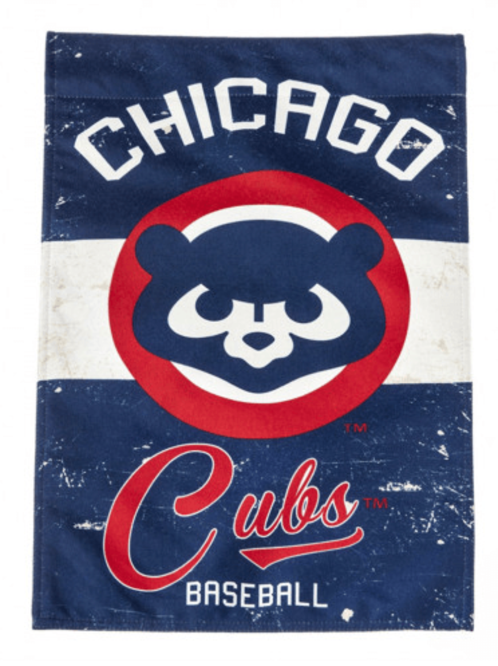 Chicago Cubs Vintage Vertical 28X44 Flag product image 1, provided for visual reference and product detail review