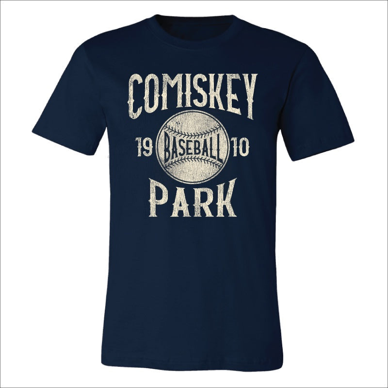 Comiskey Park Navy Big league Baseball T-Shirt for Men product image 1, provided for visual reference and product detail