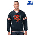 Chicago Bears Navy First Class Starter Pullover Jacket for Men product image 1, provided for visual reference and product