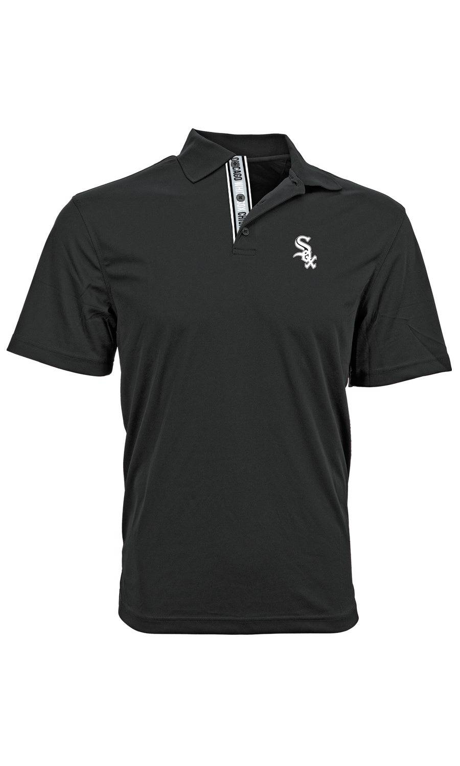 Chicago White Sox Repeat Omaha Black Level Wear Polo for Men product image 2, provided for visual reference and product