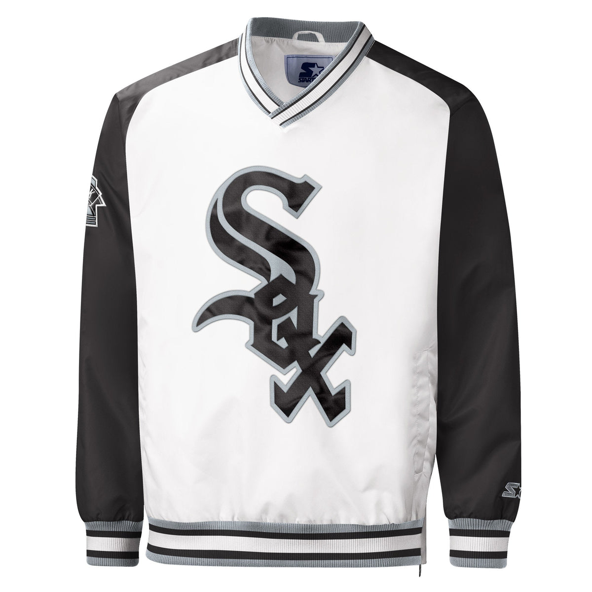 Chicago White Sox Gameday Trainer III White V-Neck Pullover Jacket for Men product image 1, provided for visual reference