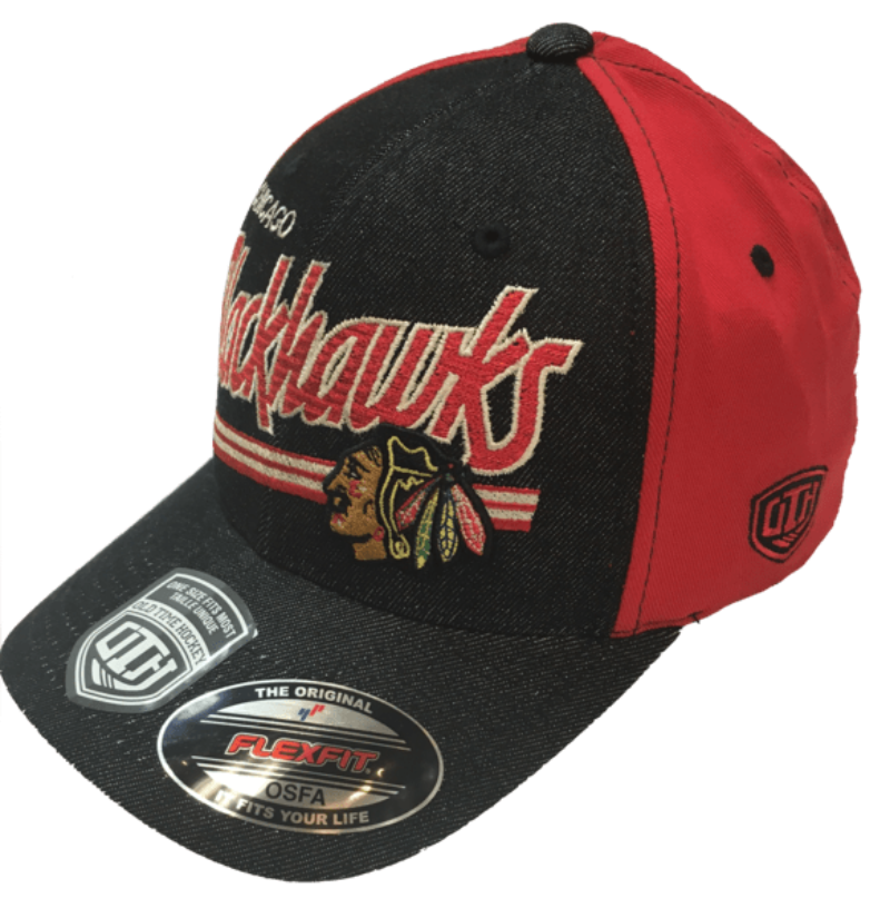 Chicago Blackhawks Strides Structured Flexfit Hat for Men product image 1, provided for visual reference and product detail