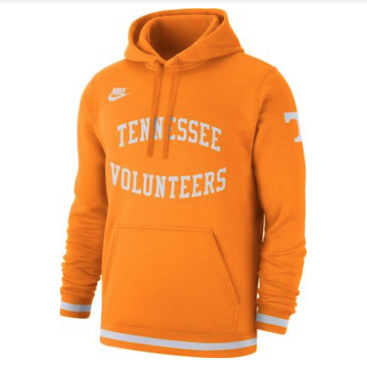 Tennessee Volunteers Nike Orange Basketball Club Hoodie for Men product image 1, provided for visual reference and product