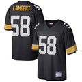 Pittsburgh Steelers Jack Lambert Mitchell & Ness Black Replica Legacy Jersey for Men product image 1, provided for visual