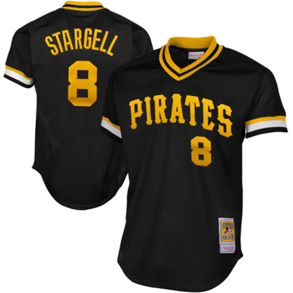 Pittsburgh Pirates Willie Stargell Mitchell & Ness Black 1982 Authentic Cooperstown Collection Mesh Batting Practice Jersey