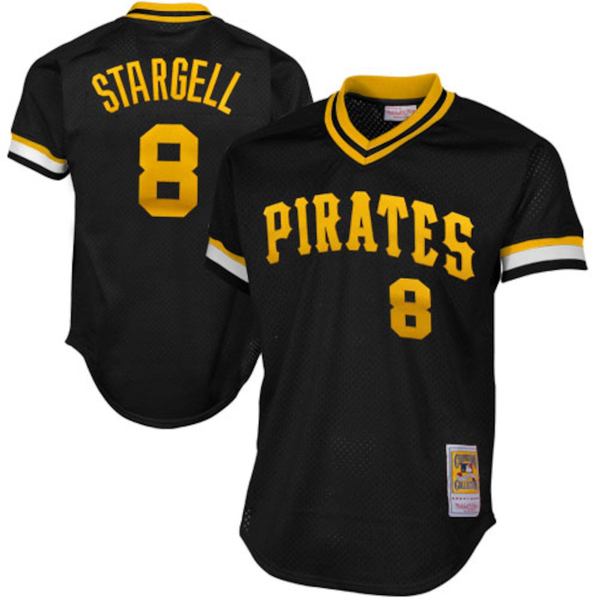 Pittsburgh Pirates Willie Stargell Mitchell & Ness Black 1982 Authentic Cooperstown Collection Mesh Batting Practice Jersey