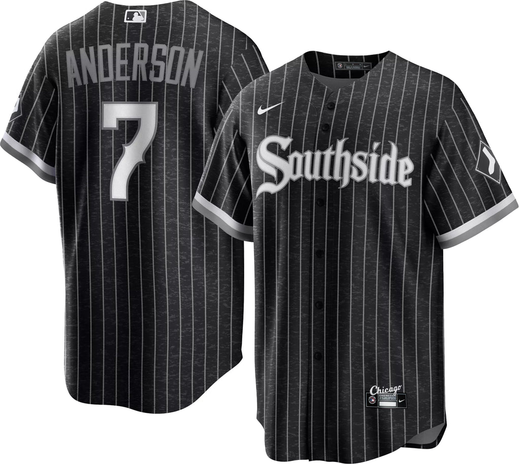 Tim Anderson Chicago White Sox Nike Black City Connect Premium Stitch Replica Jersey for Men product image 1, provided for