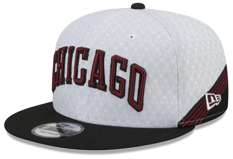 Chicago Bulls New Era Black 2022/23 City Edition Official 9FIFTY Snapback Adjustable Hat for Men product image 1, provided