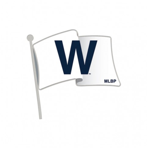 Chicago Cubs "W" Flag Collectors Lapel Pin product image 2, provided for visual reference and product detail review