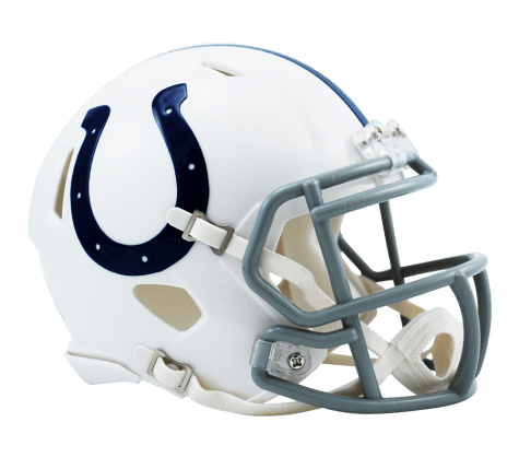 Indianapolis Colts Speed Mini Helmet product image 1, provided for visual reference and product detail review